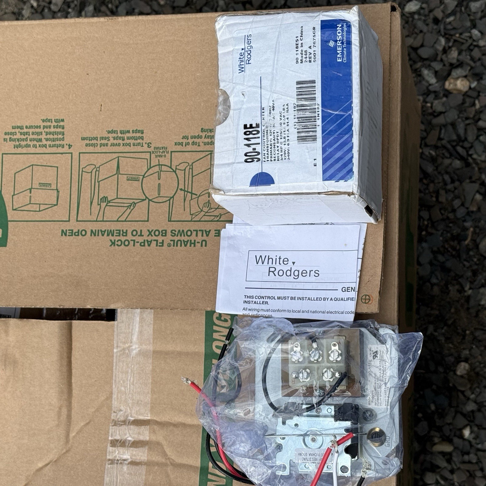 WHITE-RODGERS Transformer Relay: SPNO/SPNC 24 120 V Transformer Primary 90-118E