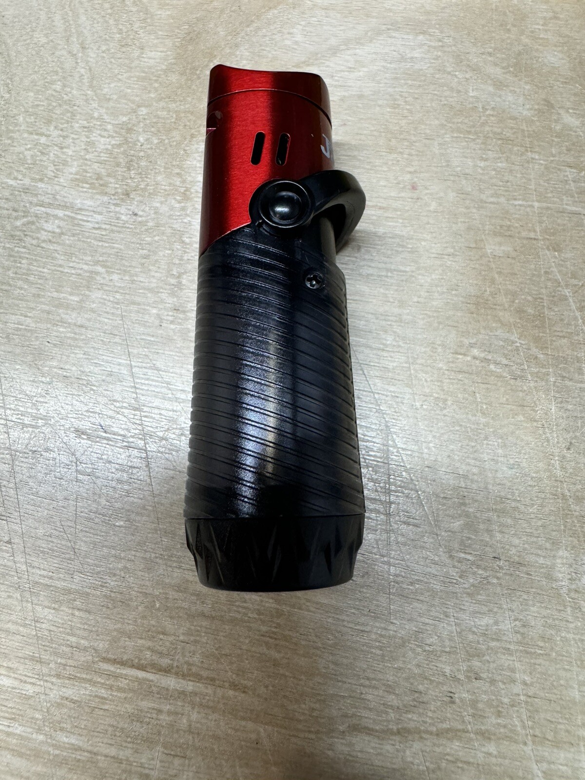 Jetline J Jet Triple Flame Cigar Torch Lighter - Black and Red - New