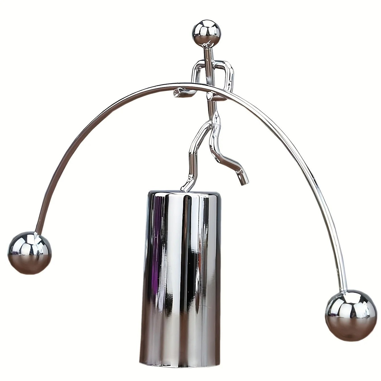Steel Weightlifting Balance Toy Kinetic Art Perpetual Motion Desk Decor Accessor