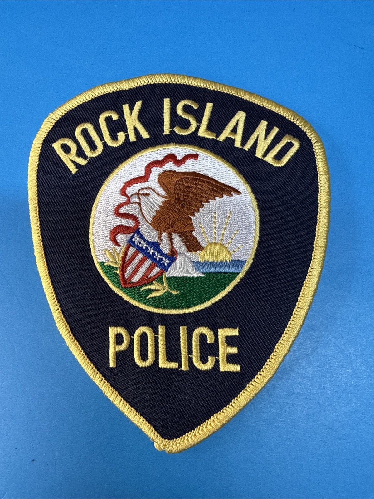 Vintage Rock Island IL Illinois Police Patch