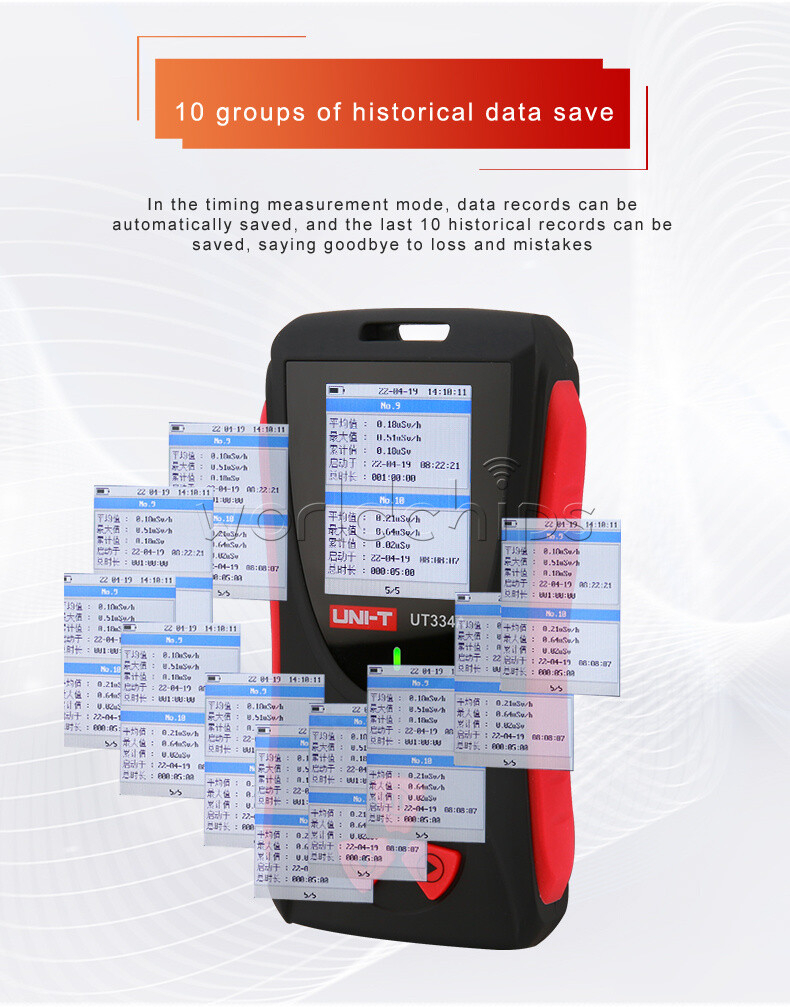 UNI-T UT334A Geiger Counter Electromagnetic Radiation Detector Xβγ-ray Detection