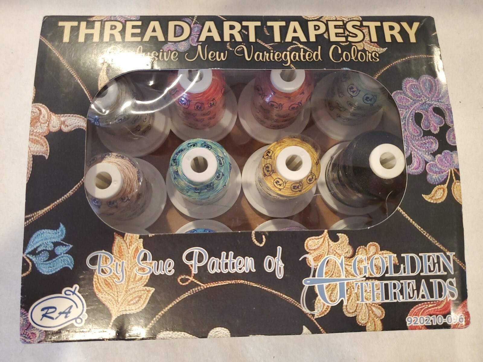 RA Tapestry Thread Collection 12 Mini-King Spools Variegated Colors and 2 Black