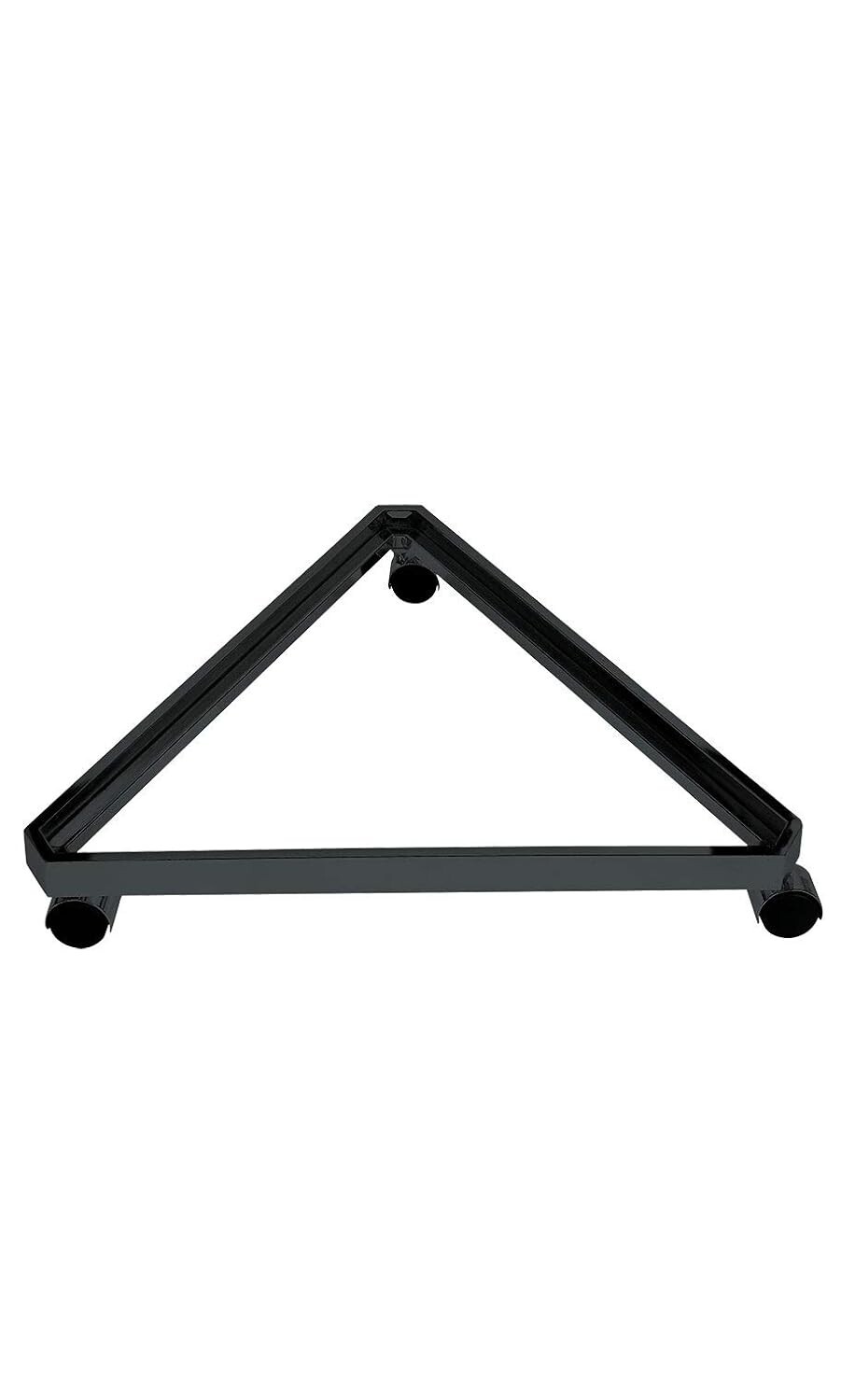 Wire Grid Triangle Tower Display Rack Casters Rolling Castors Black 2' x 5 ½' H