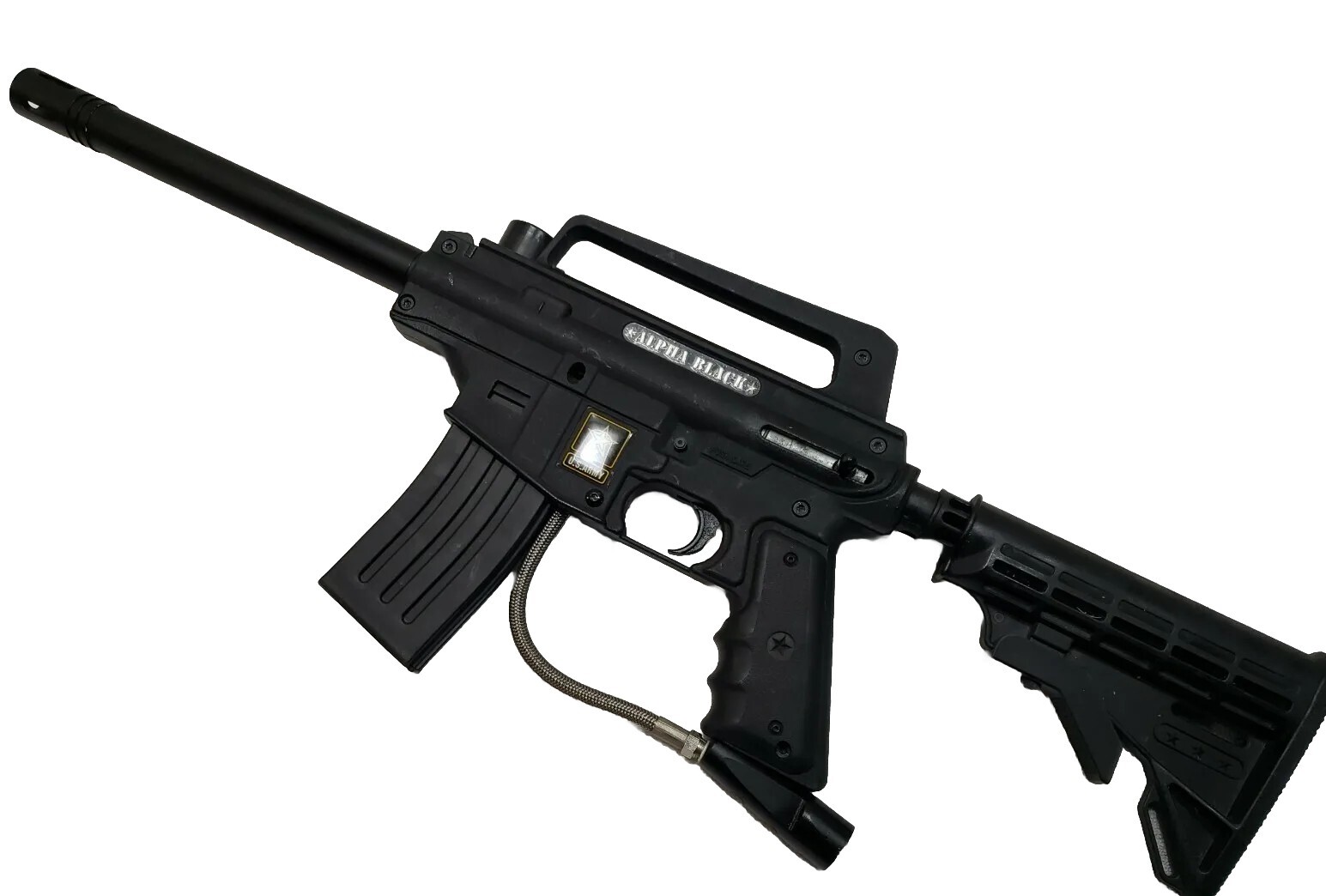Tippmann Model 98 Army Alpha MILSIM Paintball Gun & 10 in Barrel new ball detent
