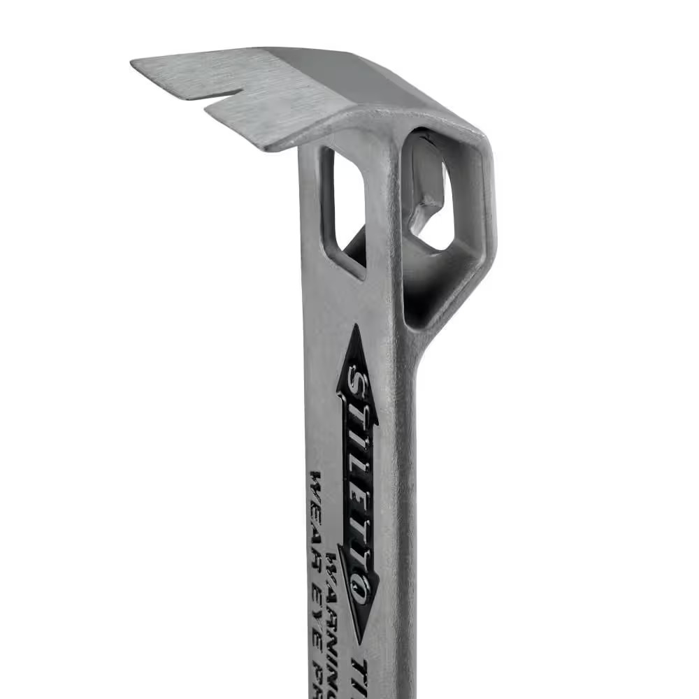 Titanium Multi Functional Glazer Bar with 12 In. Titanium Clawbar Nail Puller wi