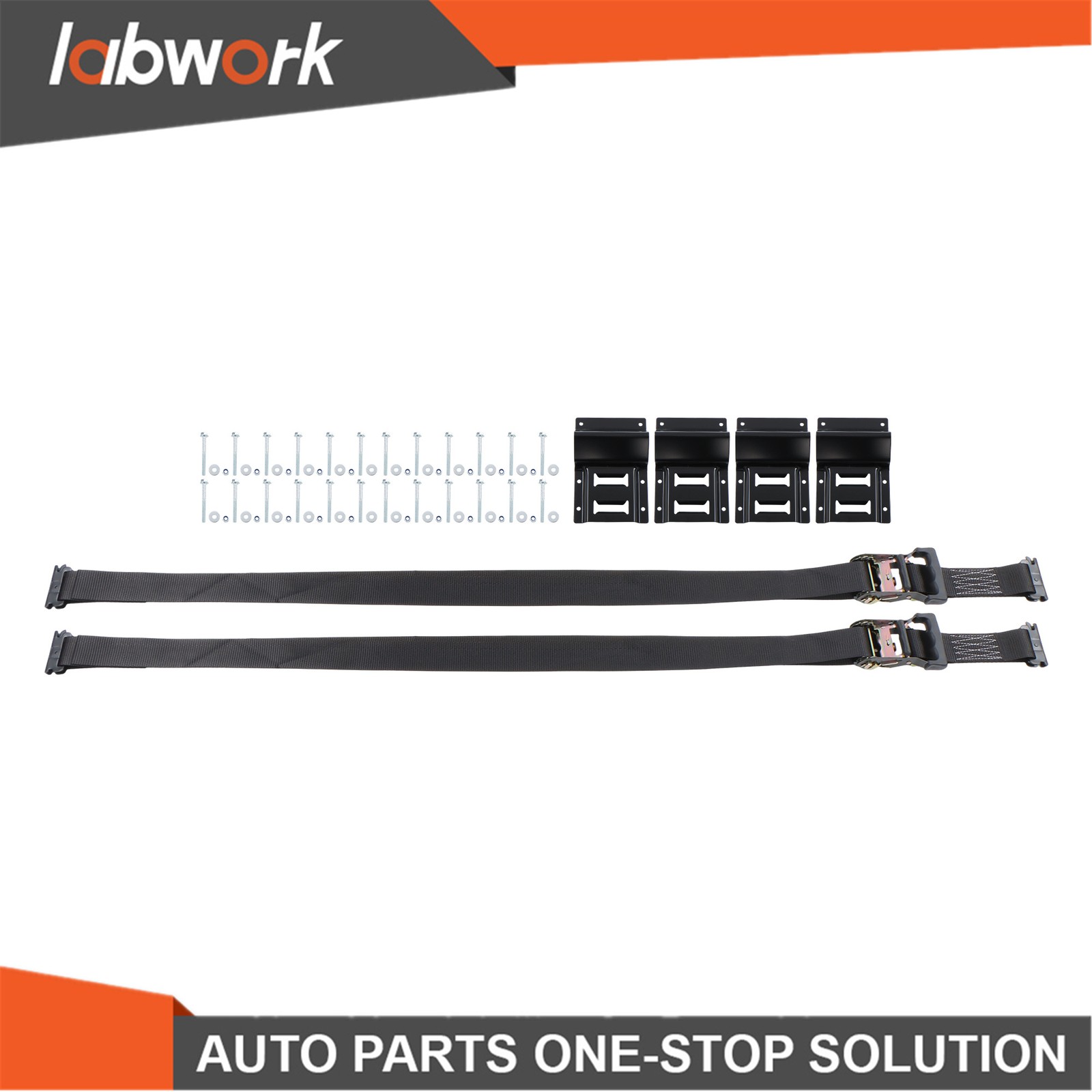 Labwork Wheel Chock Tie Down Kit Tire Ratchet Straps Wheel Chocks For ATV UTV