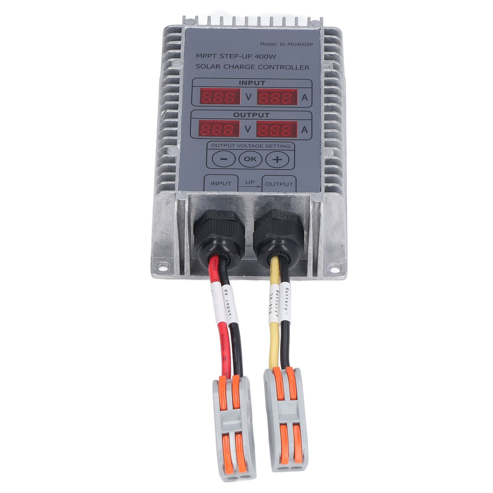 Solar Battery Charge Controller Boost MPPT Voltage Adjustable Waterproof With