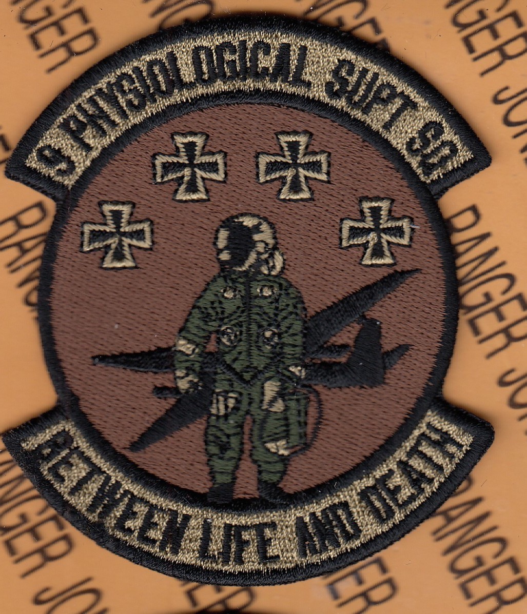 USAF Air Force 9th Physiological Support Sq PSS U-2 ~3.75" OCP No HOOK patch c/e