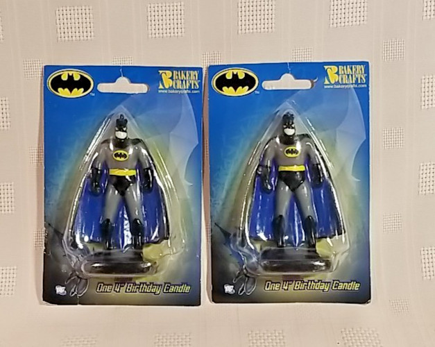 2 Bakery Crafts Cake Toppers 4' Batman - New in Package