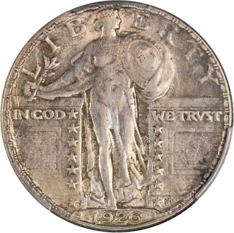1926-S Standing Liberty Quarter PCGS AU53 Nice Eye Appeal Nice Strike