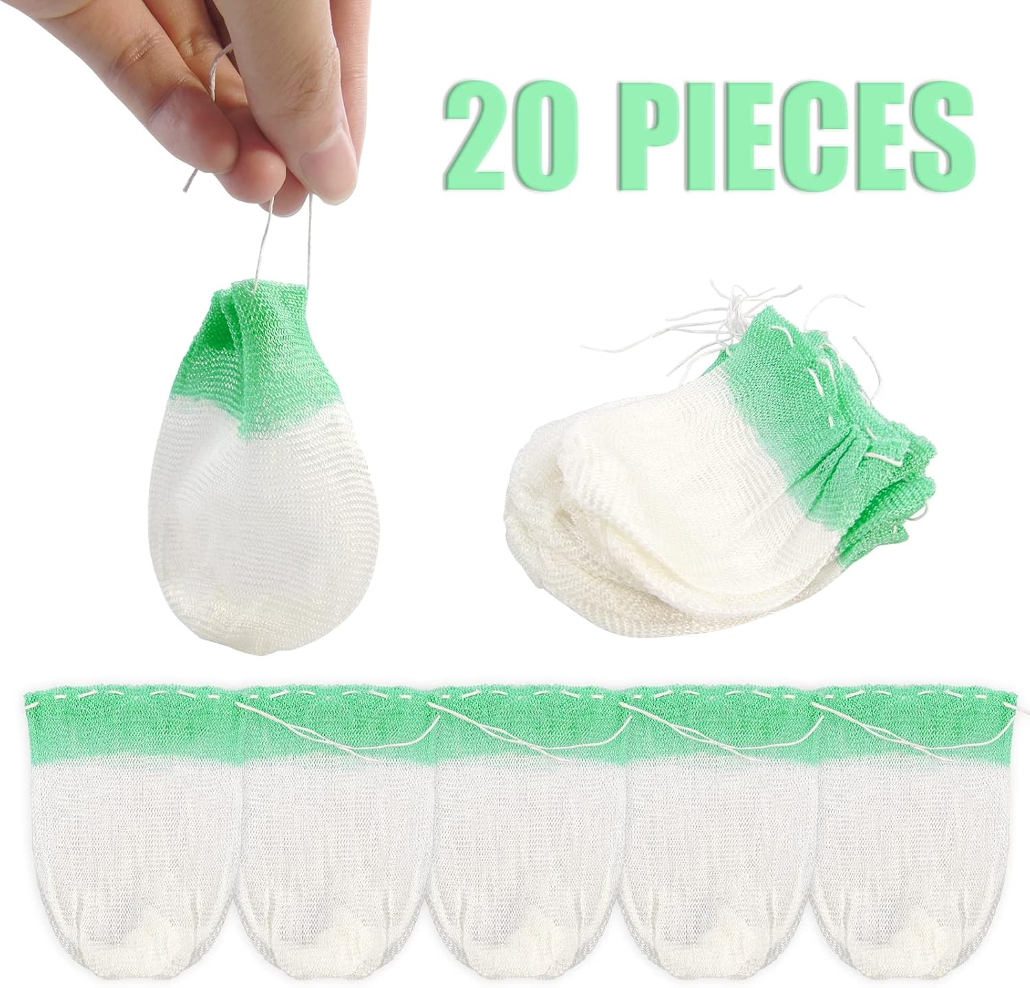 20 U-Shaped Propane Gas Lamp Mantles - 20 Piece Set