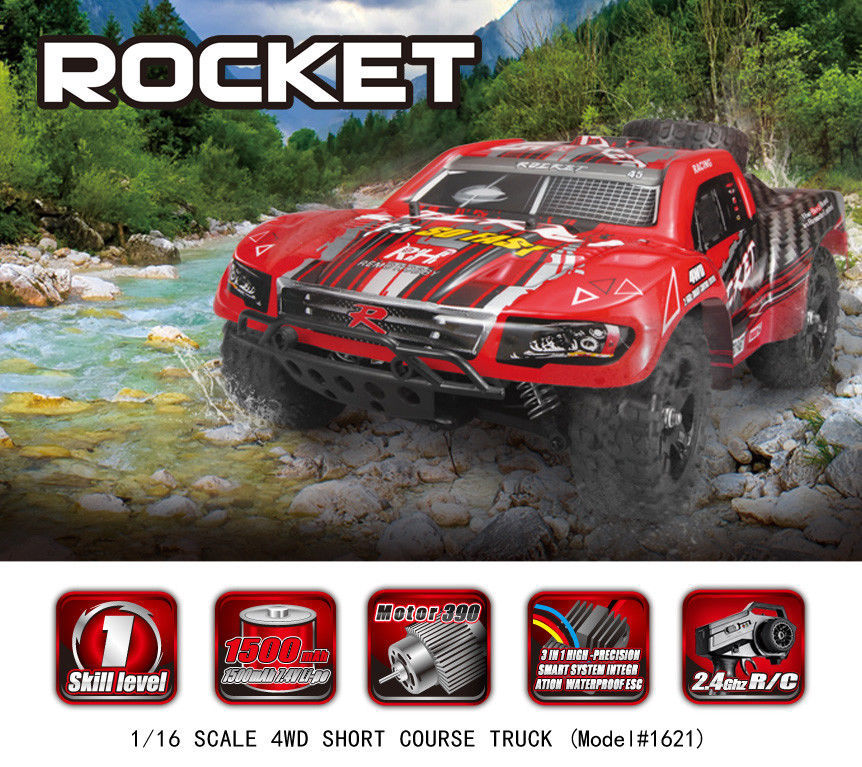 New REMO RC Truck 2.4Ghz 1:16 High Speed RC Car Short Course Truck Toy Gift Kids