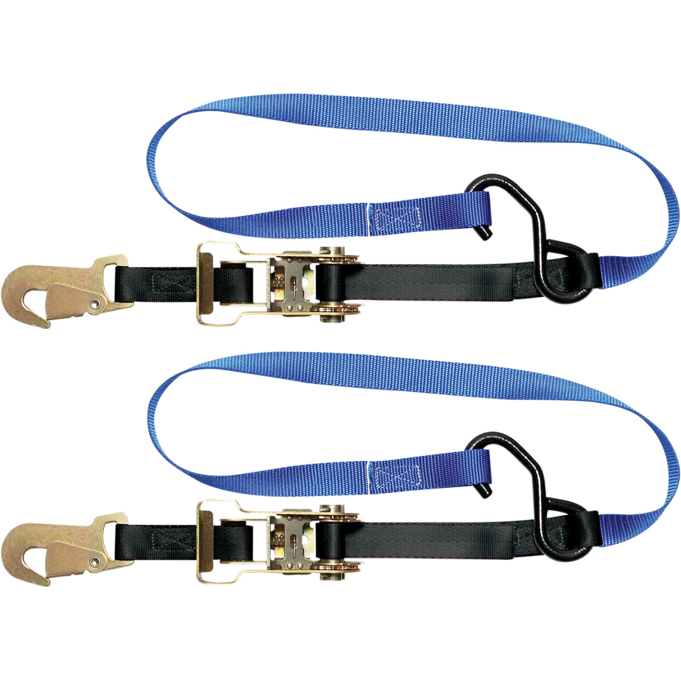 Steadymate Cinchtite-5 1"x6' Ratchet Tie Downs w/Snap Hooks & Soft Loops (15469)