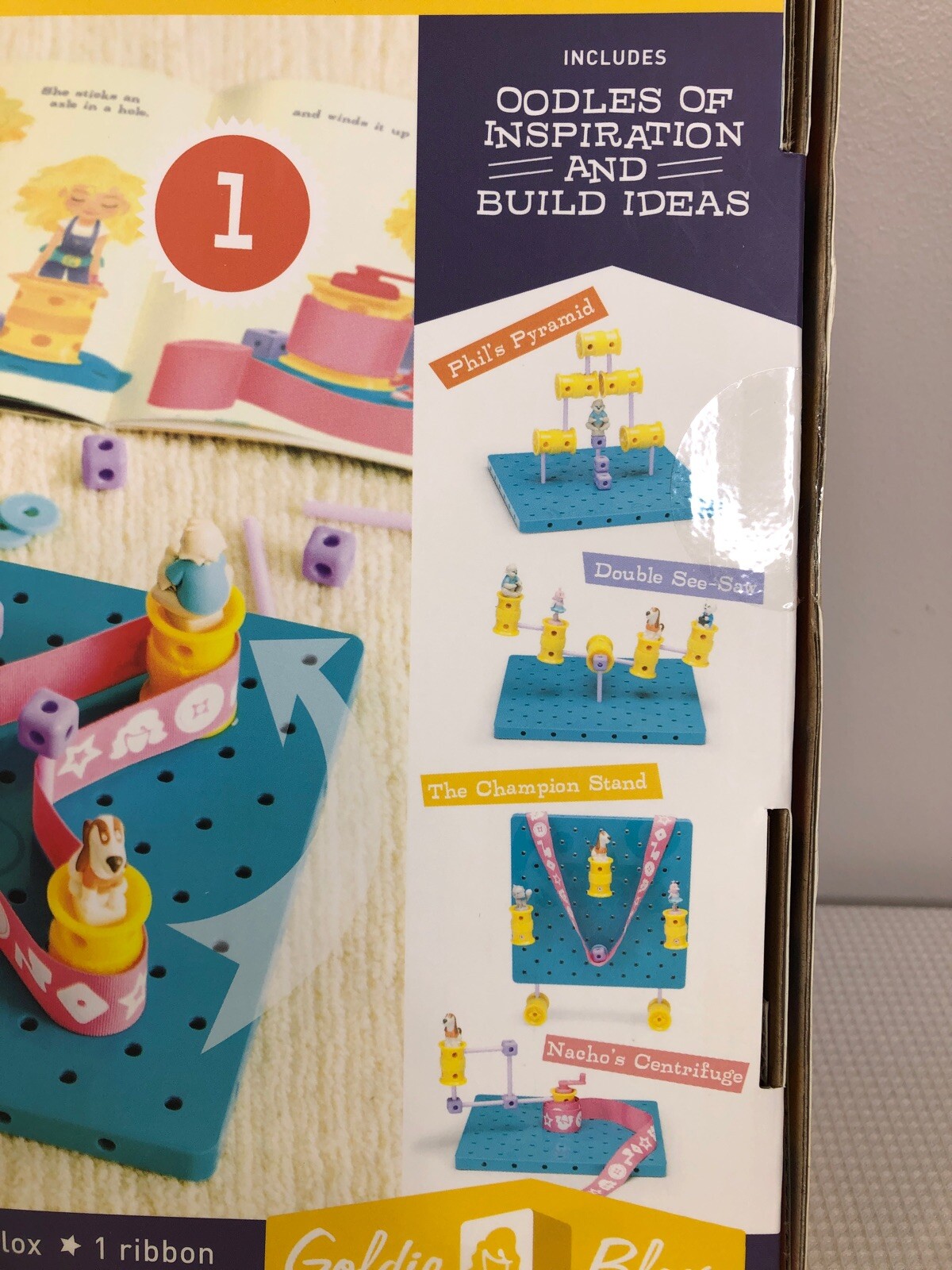 Goldie Blox & The Spinning Machine Read & Build Engineering Toy Complete Set EUC