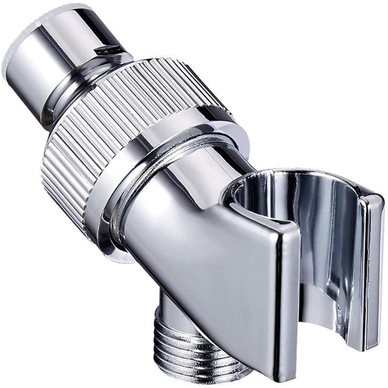 Universal Shower Head Wall Holder Arm Handset Chrome Bathroom Mount Plastic Stan