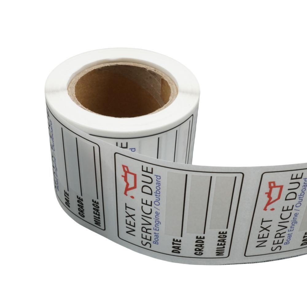 Next Service Due Reminder Oil Change Stickers - Static Clings (200 Per Pack)