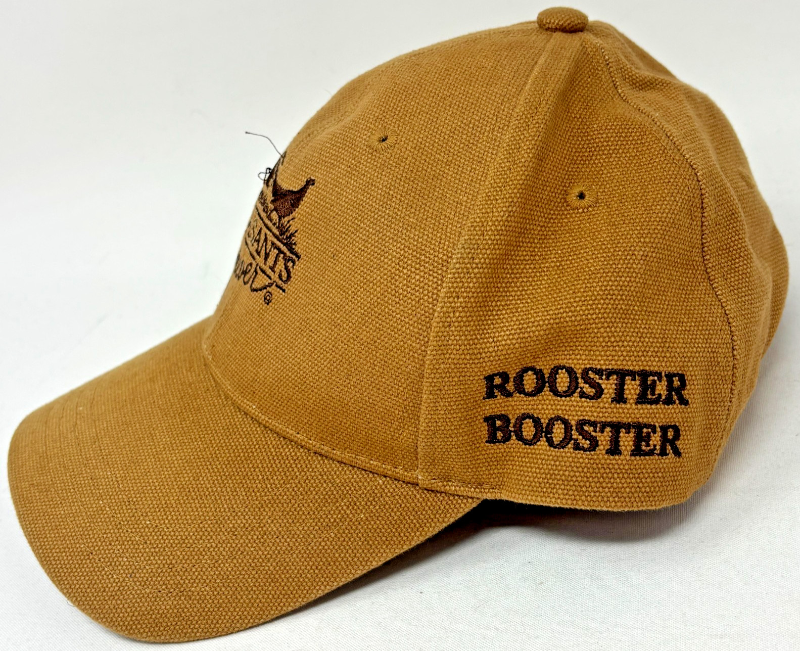 Pheasants Forever Rooster Booster Hat Brown Hunting Snapback Cap
