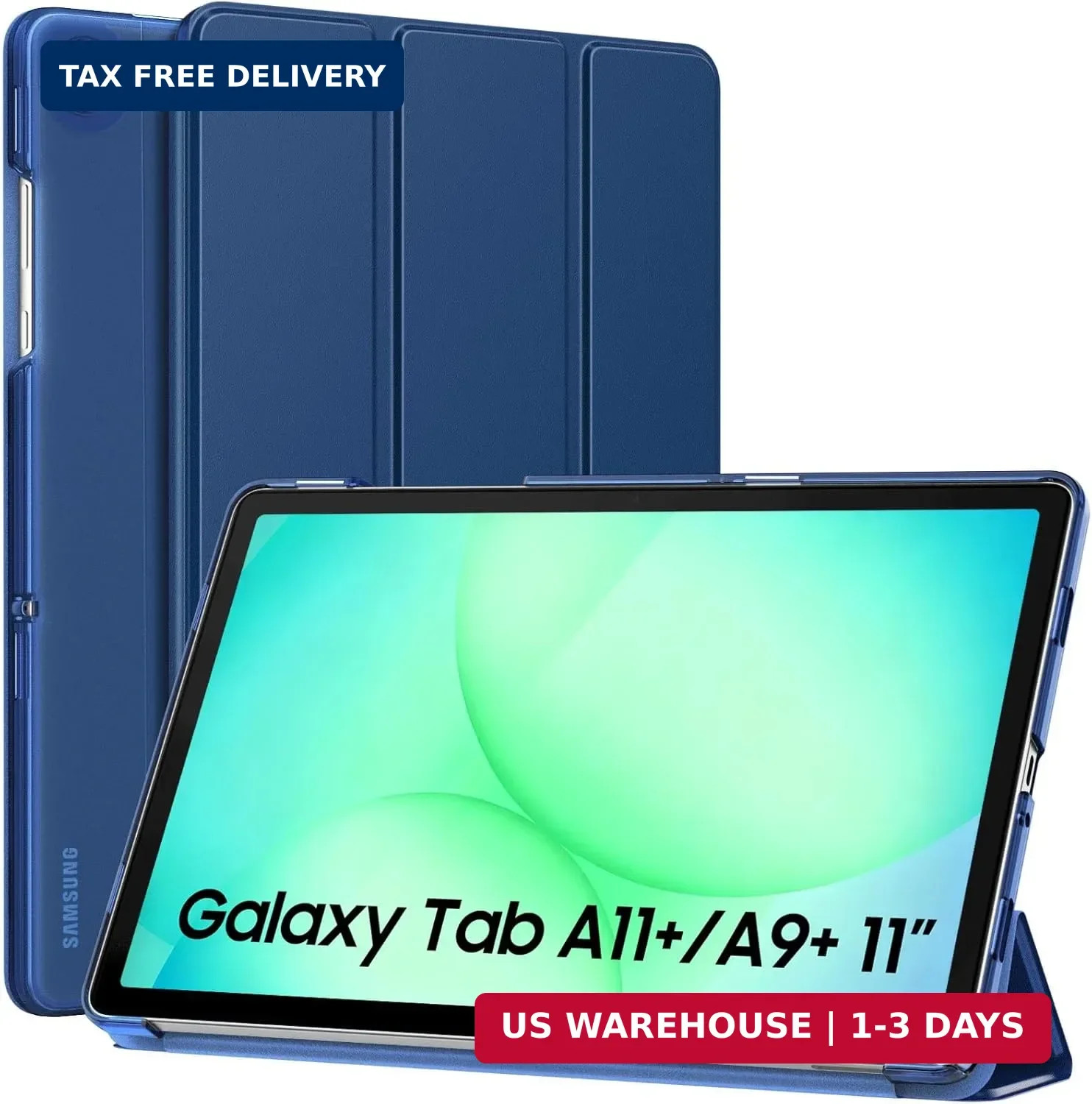 MoKo for Samsung Galaxy Tab A11 Plus / A11 Case 11 Inch 2026 Galaxy Tab 1-Black