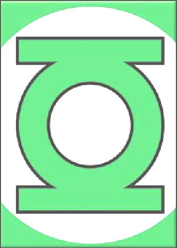 DC Comics Green Lantern, Lantern Logo Refrigerator Magnet NEW UNUSED