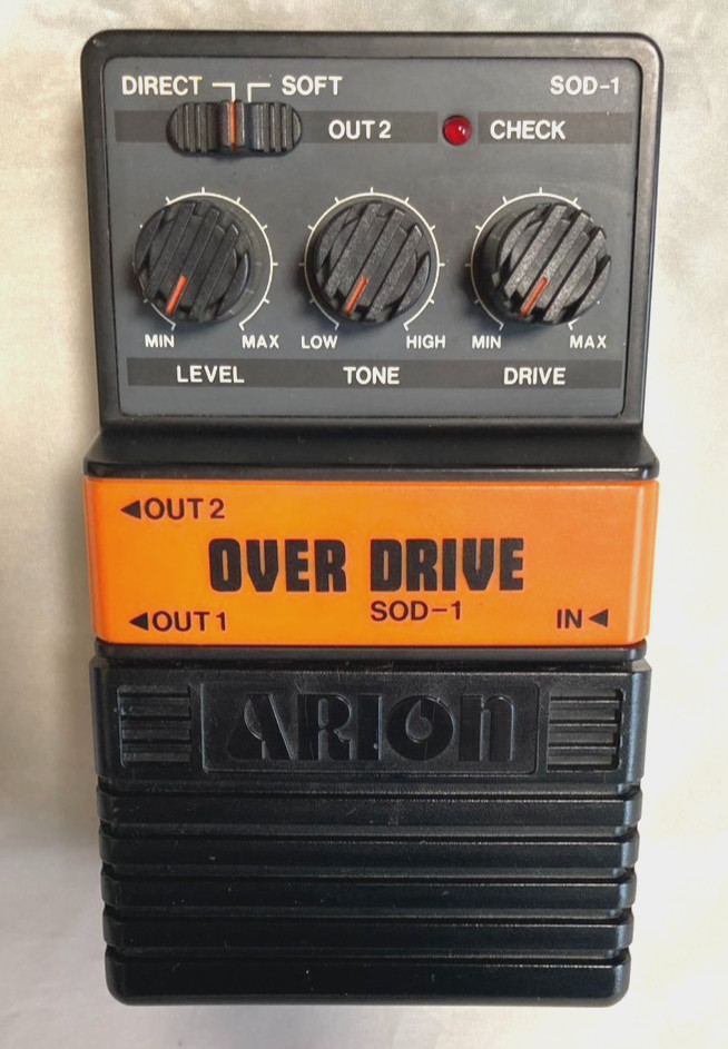 [Vintage] Arion SOD-1 Stereo Overdrive Guitar Effects Pedal 80s Made In Japan