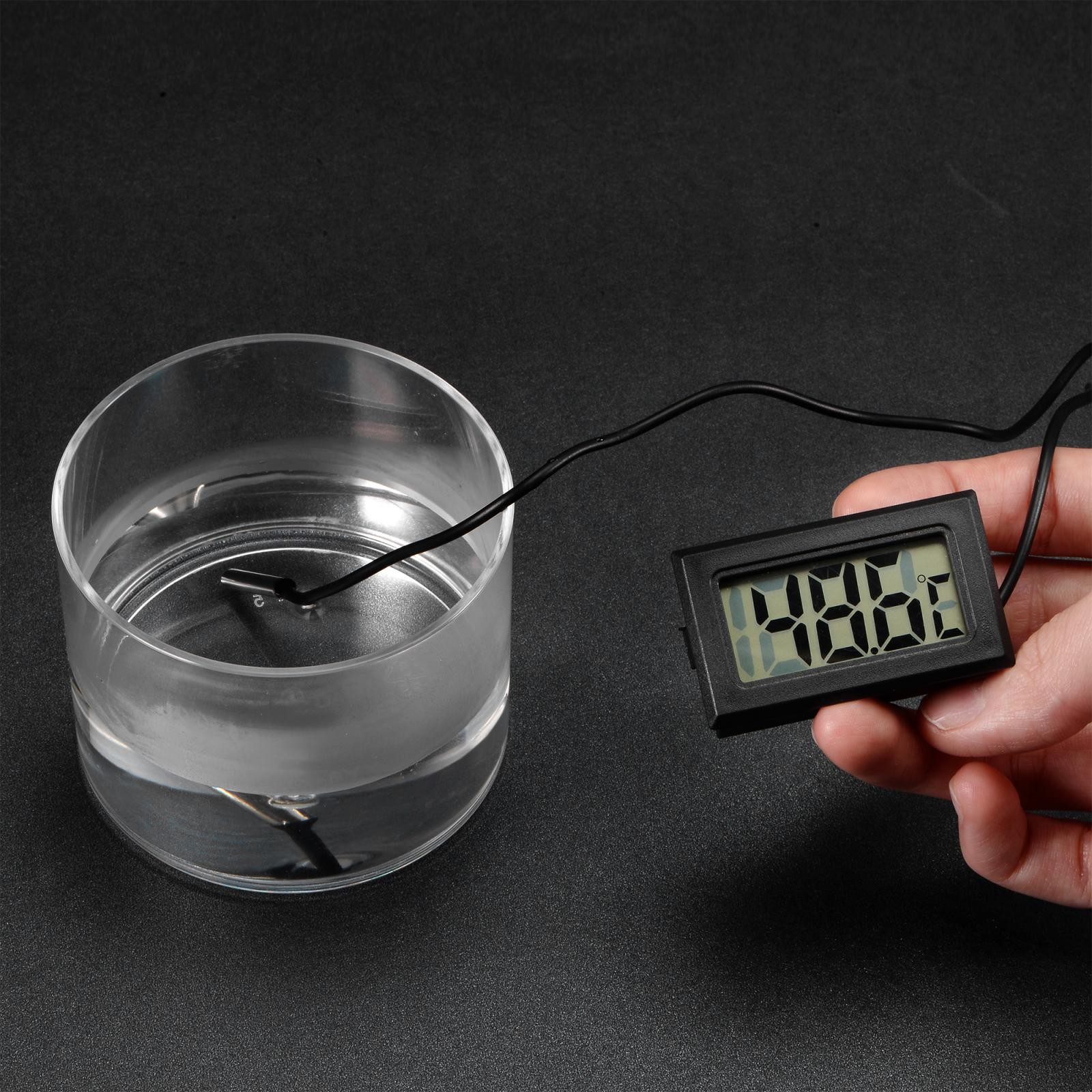 Digital Thermometer 10K with 16ft NTC Temperature Sensor Probe