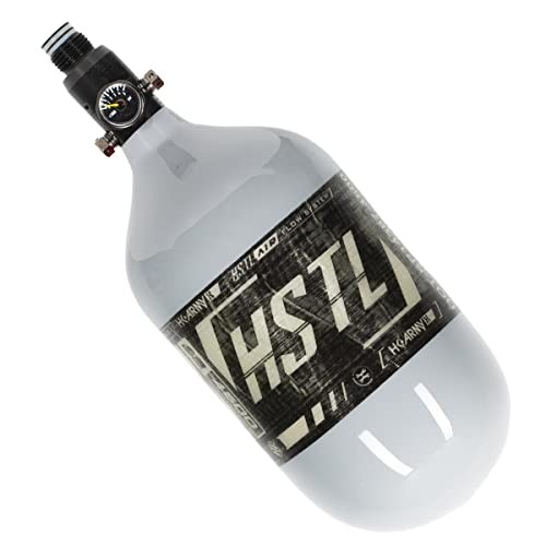 HK Army HSTL 68/4500 Carbon Fiber HPA Paintball Tank System - Standard Reg Grey