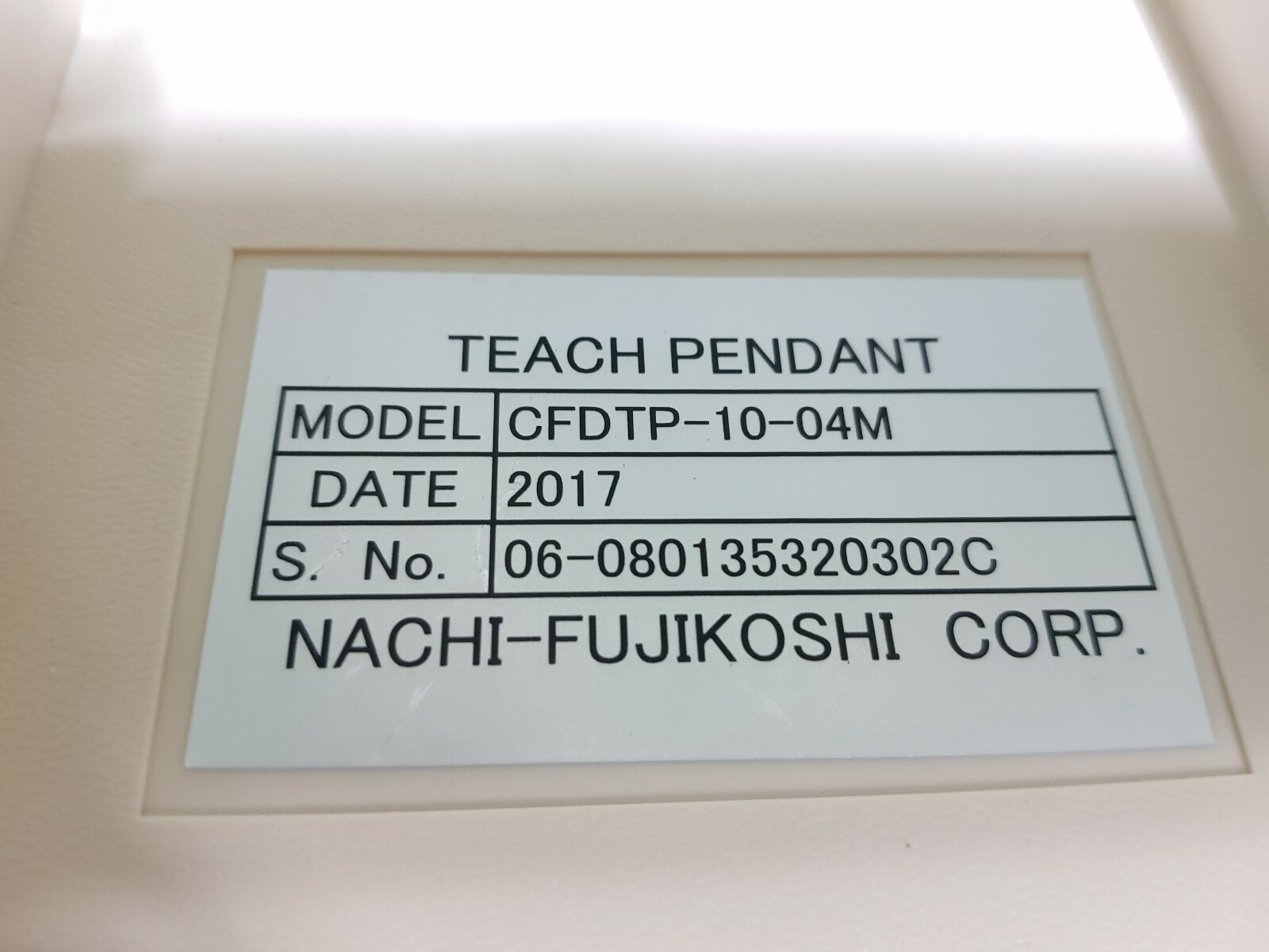 NACHI CFDTP-10-04M TEACH PENDANT