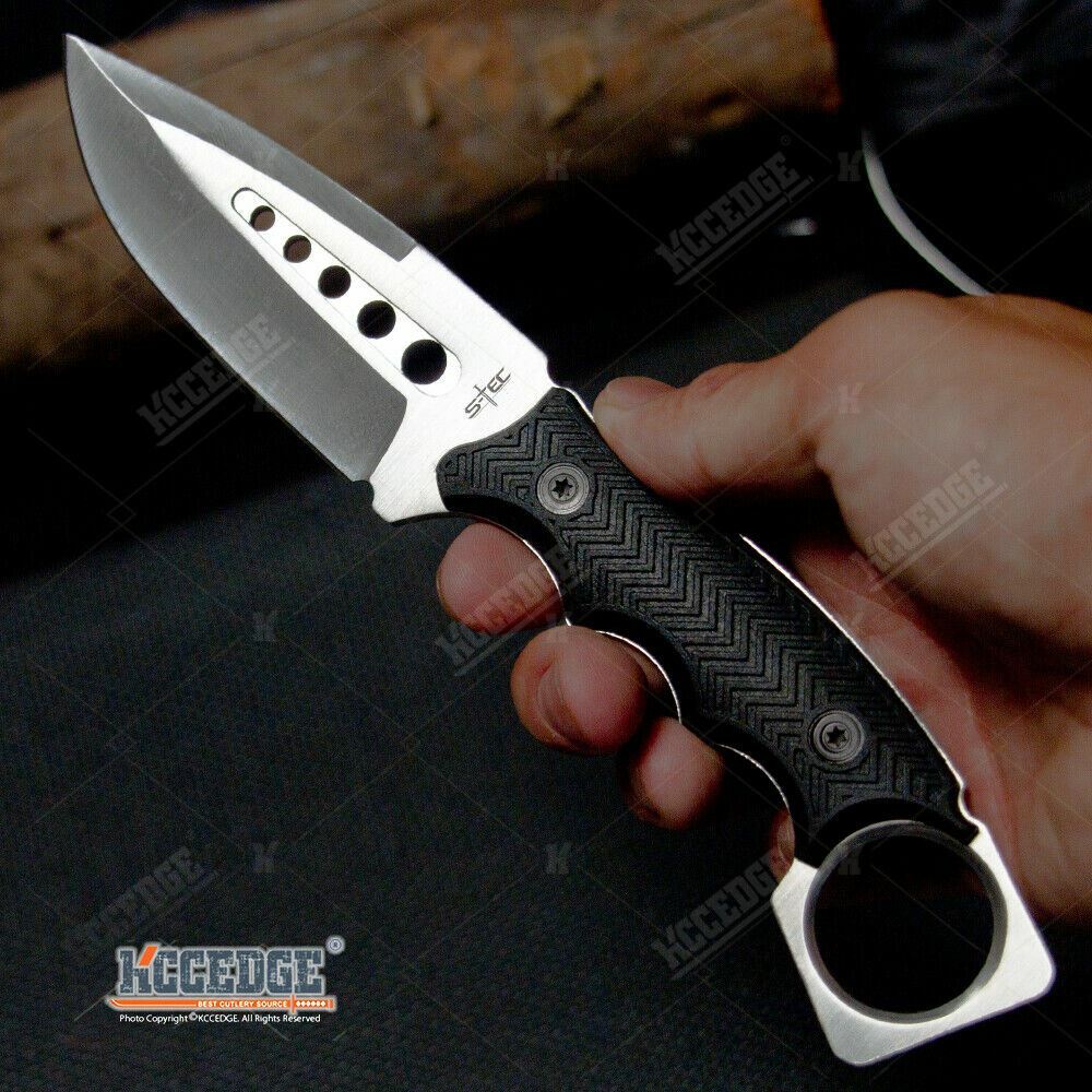 9" Tactical Knife w/ Kydex Style Sheath Razor Sharp Full Edge Full Tang Blade