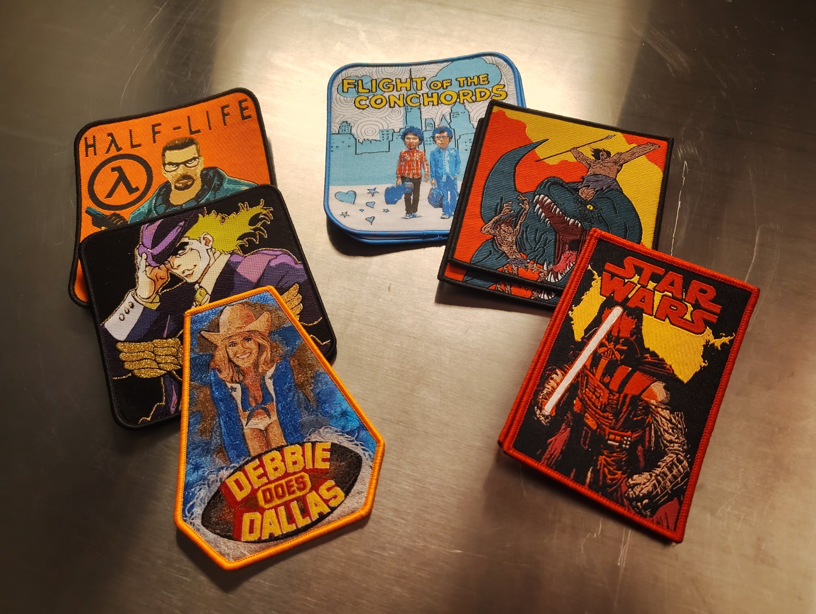 Assorted embroidered patches - for your denim jacket or vest!  pop culture, nerd