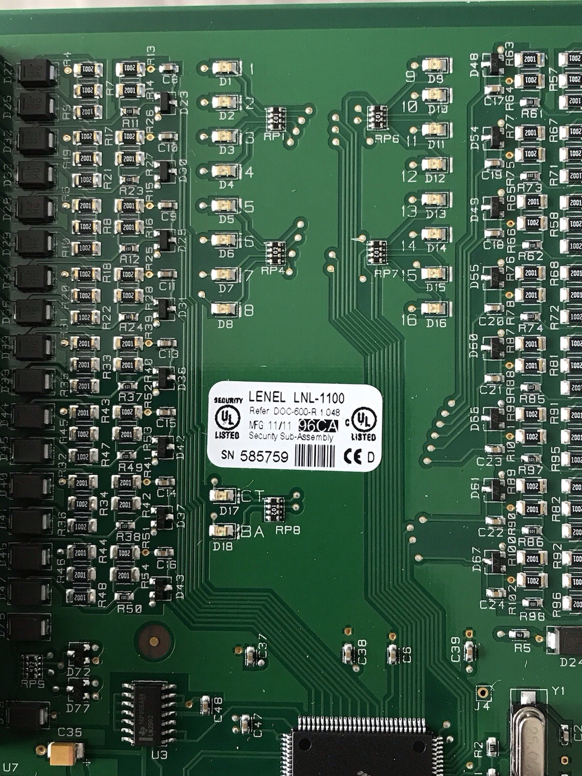 LENEL LNL-1100 INPUT CONTROL MODULE
