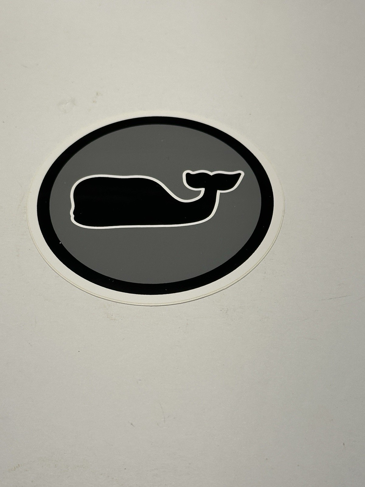 Vineyard Vines Whale Dot Black/Gray Whale Black Friday Sticker Yeti Car Decal