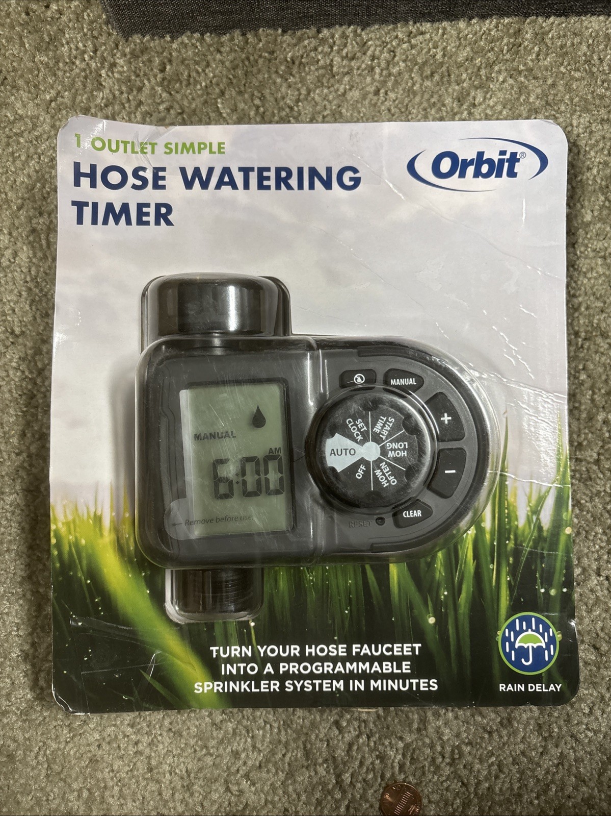 Orbit 56619 1-Outlet Hose Faucet Timer