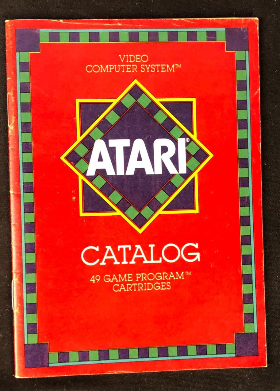 Vintage Atari Software Catalog 45 Game Advertisements 1981