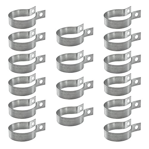 Pcs Brace Bands Chain Link Fence, Galvanized Steel Chain Link Brace Band Use 16