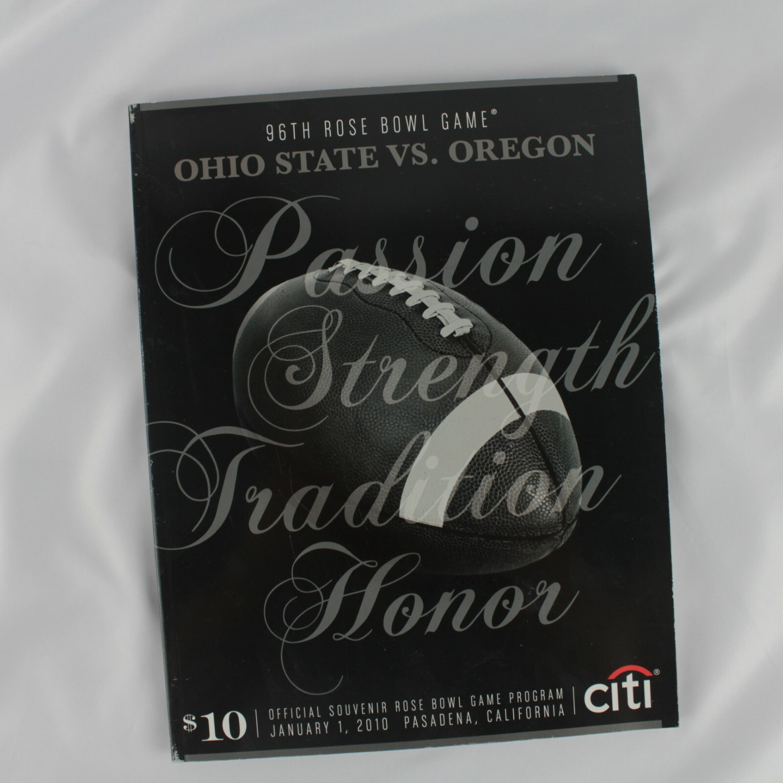 UNIVERSITY OF OREGON - 2010 ROSE BOWL GAME PROGRAM -  BUCKEYES vs DUCKS