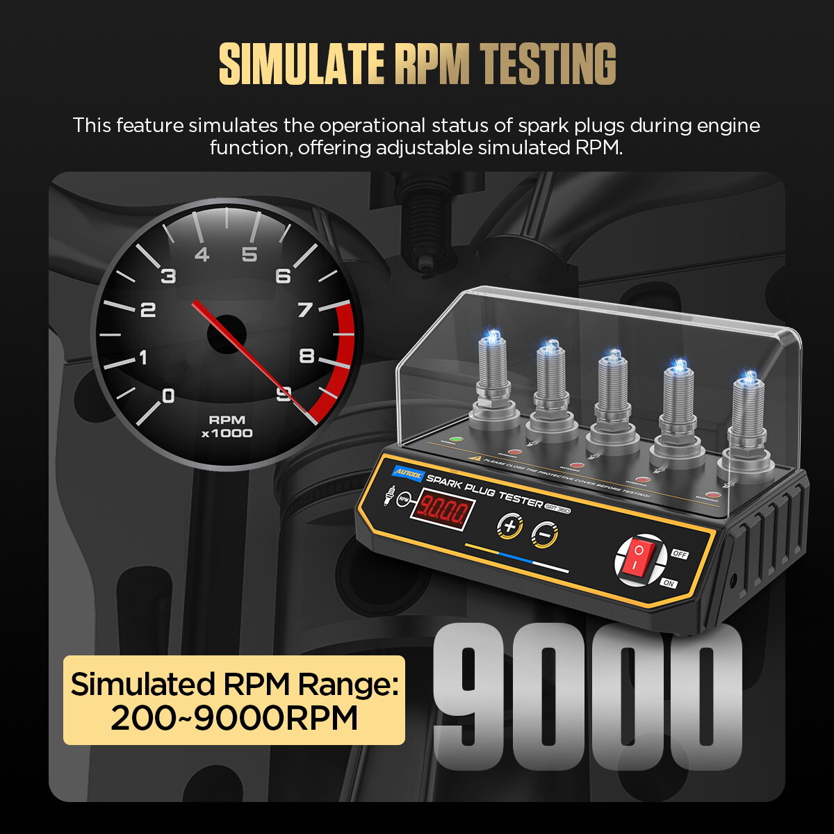 Spark Plug Tester Automotive Engine ignition coil test tool Diagnostic Analyzer