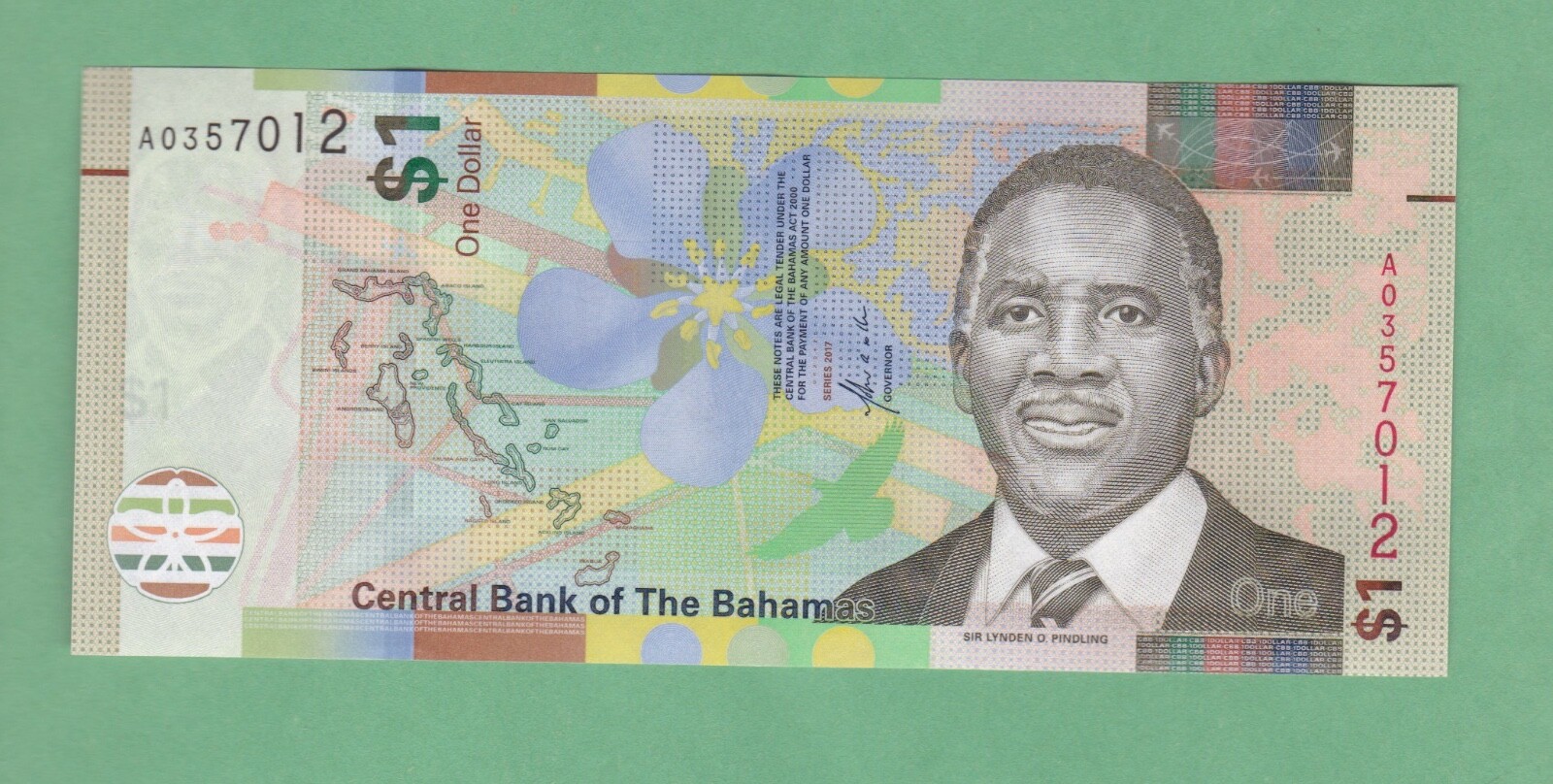 Bahamas 1 Dollar  Note  P-77a   UNCIRCULATED
