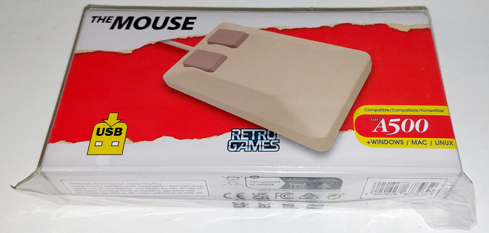 The A500 Mini THE MOUSE (USB) Retro Games also for PC, MAC, Linux | NEW & ORIGINAL PACKAGING!