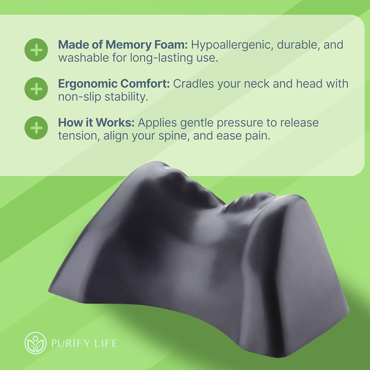 Occipital Release Tool for Pivotal Therapy - Cervical Traction Neck Pillow - Lu