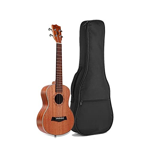 Ukulele Case - Black Padded Bag for 21, 23 & 26 Inch Ukulele, Waterproof & 26in