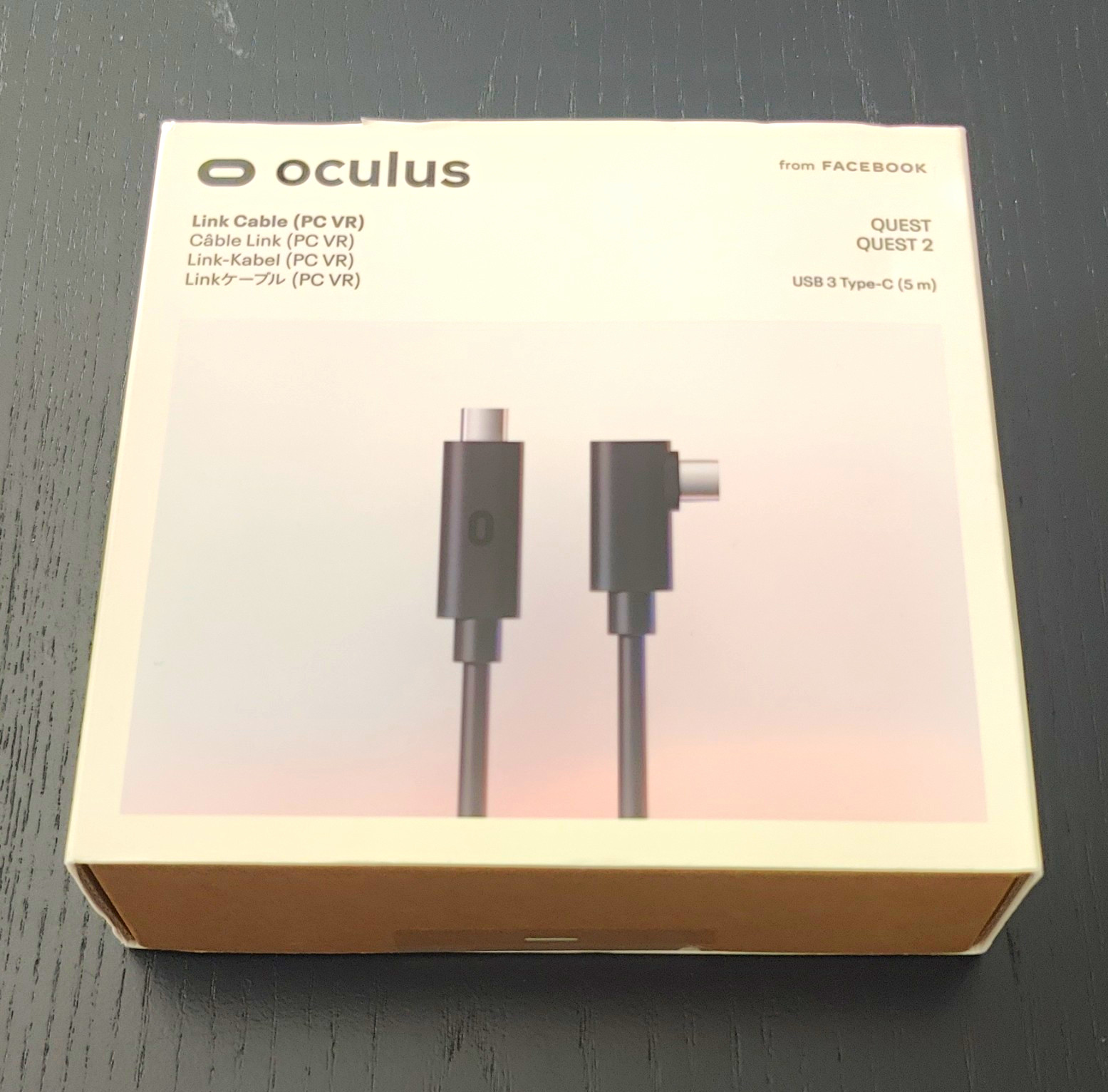 Oculus Link Cable USB-C USB 3.0 5m Black for Quest & Quest 2 Headset - Sealed