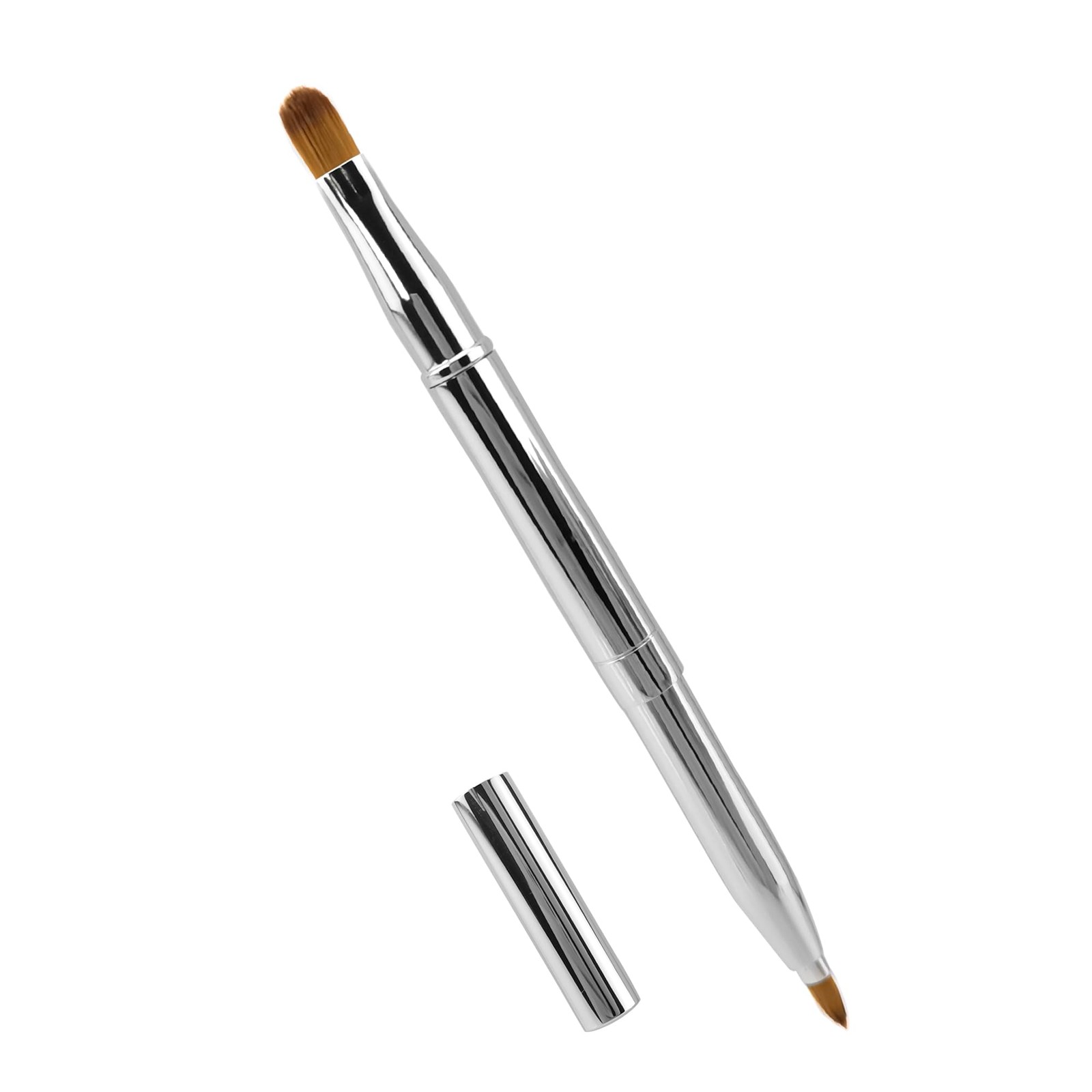 Quacc Double-ended Lip Makeup Brush,Retractable Lip Brush for Lipstick,Lip Gloss