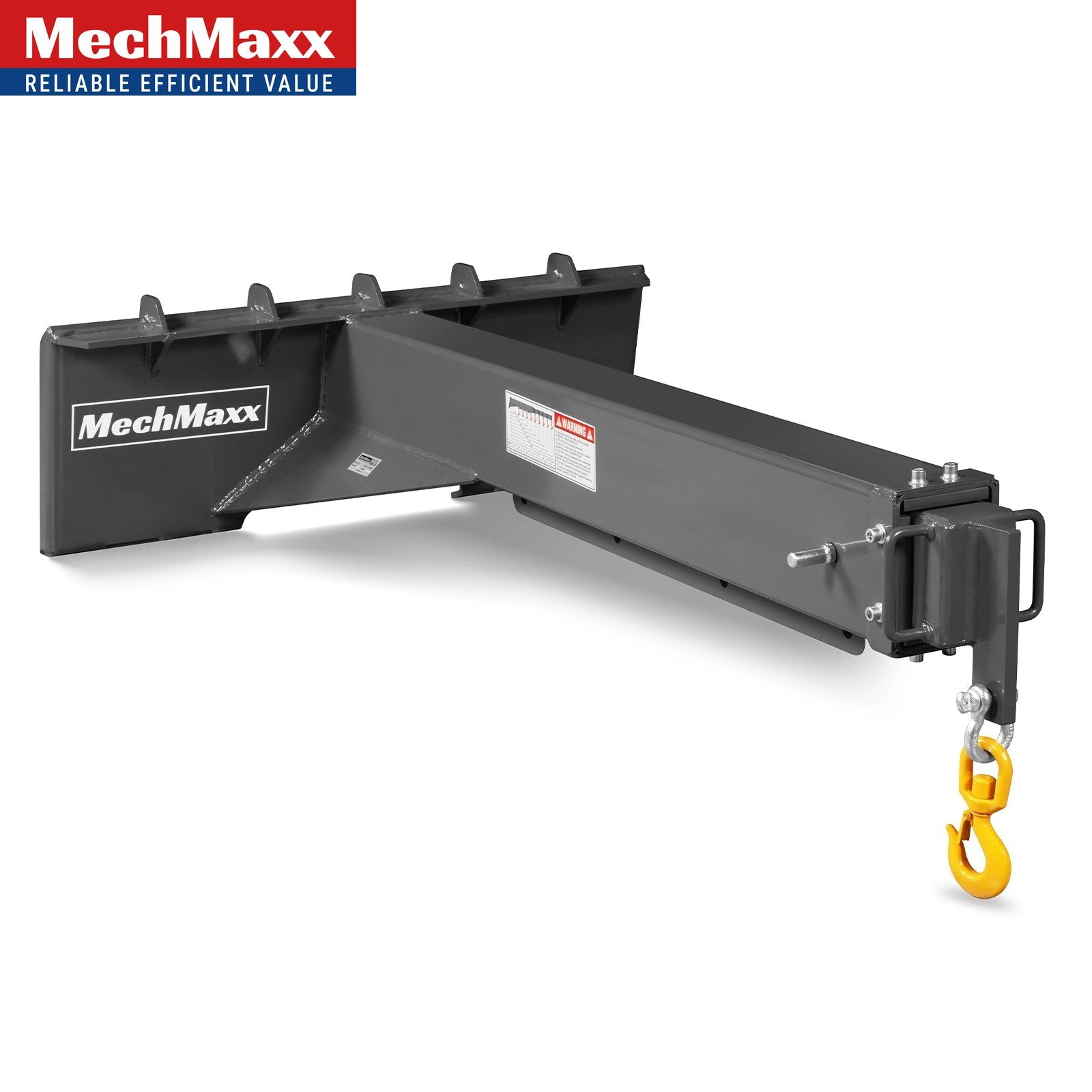 MechMaxx 5000lbs 6-10FT Manual Telescopic Skid Steer Crane Jib Attachment,SSCJ50