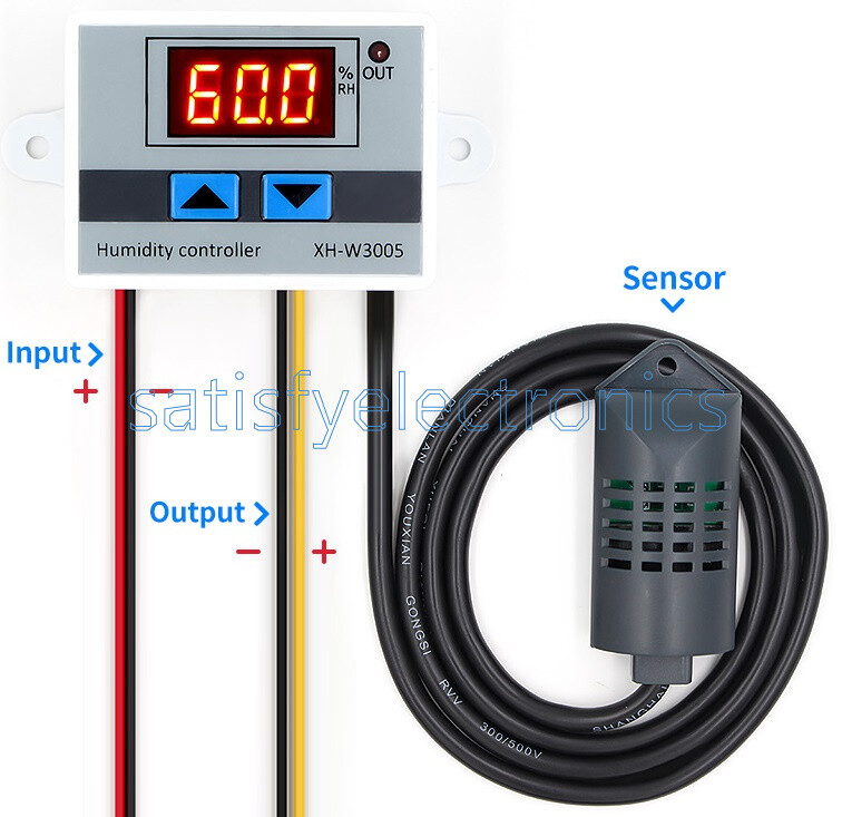 NEW 12V 24V 110-220V Digital LED Humidity Controller Hygrometer Switch Sensor