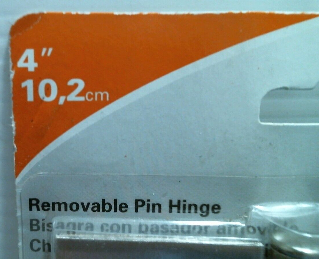 National Hardware 4" Removable Pin Hinge, Silver (N325-282) FS