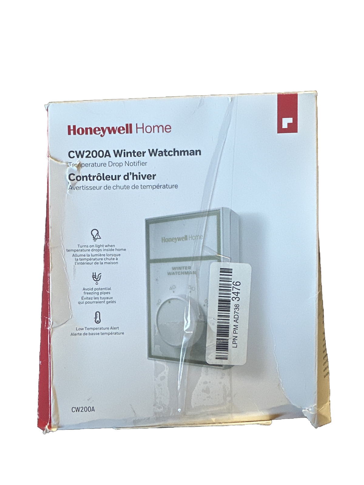 Honeywell CW200A Winter Watchman Low Temperature Signal Alert Monitor