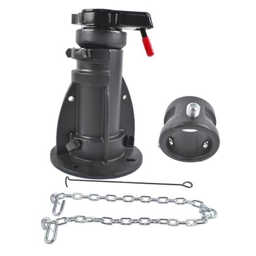 C5G1216 12"-16" Adjustable Height Cushioned 5th Wheel to Gooseneck Adapter,