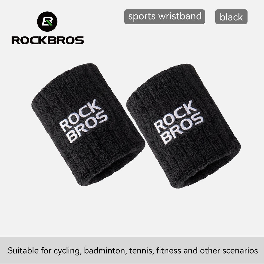 ROCKBROS Wrist Sweatbands,Sports Wristbands Breathable SweatAbsorbent Wrist Wrap