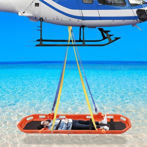 270kg/595.25lbs Rescue Basket Stretcher Basket Emergency Stretcher w/ Lift Sling