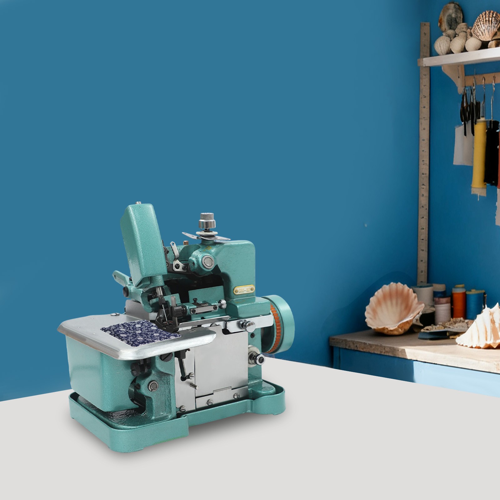 110V Green Overlock Machine, 150W Overlock Machine, Overedging Sewing Machine